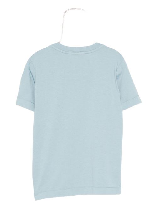 T-shirt bambino Stone Island celeste con logo STONE ISLAND KIDS | 2100002S0047V004A